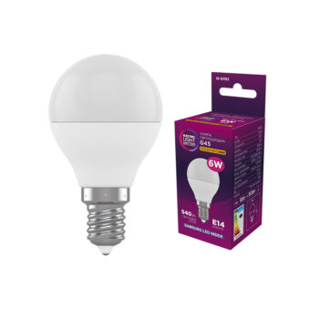 Лампа світлодіодна куля ELM PA10 6Вт E14 3000K –  18-0092