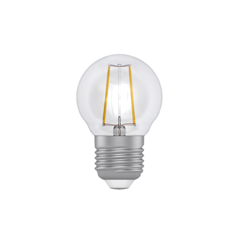 Світлодіодна лампа ELECTRUM LB-4F 4 Вт E27 4000K ретро-куля прозоре скло – A-LB-1386