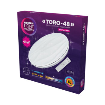 Світильник Світлодіодний Накладний ELM Toro 48W 3000-6500К IP20 Білий (26-0117)