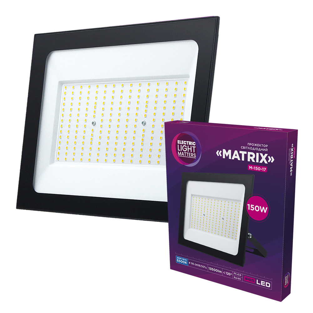 Прожектор світлодіодний ELM Matrix M-150-17 150Вт 6500К IP65 – 26-0044