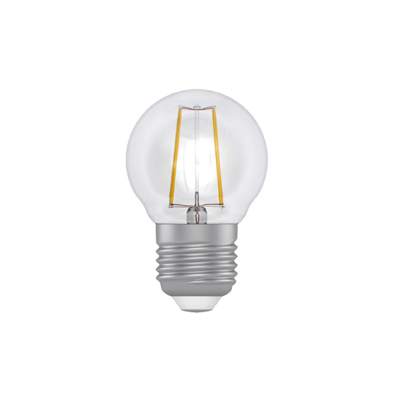 Лампа філаментна ELECTRUM LB-4F E27 4Вт G45 3000K куля-ретро прозорий скляний корпус – A-LB-0412
