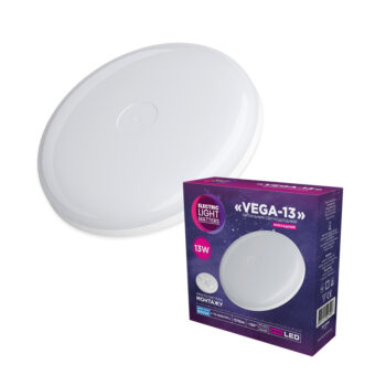 Світильник світлодіодний накладний Vega-13 13W 6500К IP40 білий 26-0050