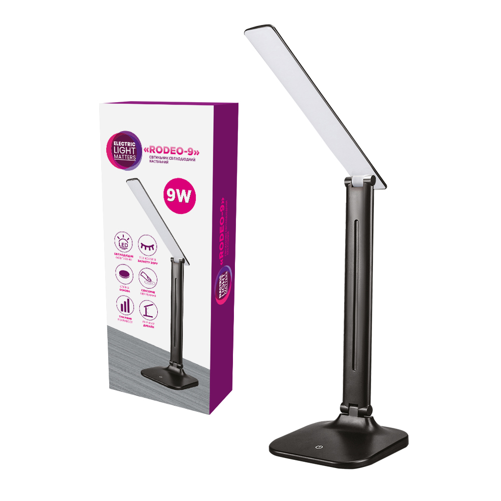 Настільна світлодіодна лампа ELM Rodeo 9W IP20 4000K 27-0004