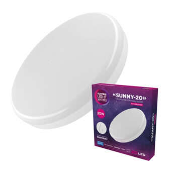 Світильник світлодіодний накладний ELM SUNNY-20 20W 6500К IP40 білий 26-0076