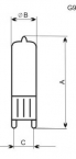 Лампа галогенна капсульна 230V 40W G9 мат. – A-HC-0122