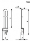 Лампа люмінесцентна компактна PL-S12 11W 4000K G23 17-0100