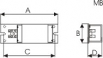 Балласт електромагнітний для ртутної ЛВТ 125W – D-MB-1054