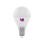 Лампа світлодіодна куля PA10L 6W E14 3000K алюмопласт. корп. 18-0132