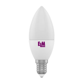 Лампа світлодіодна свічка PA10L 6W E14 4000K алюмопласт. корп. 18-0129