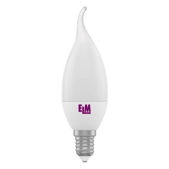 Лампа світлодіодна свічка на вітрі PA11 4W E14 4000K алюмопластиковий корп. 18-0042