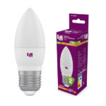 Лампа світлодіодна свічка PA10 7W E27 3000K алюмопласт. корп. 18-0048
