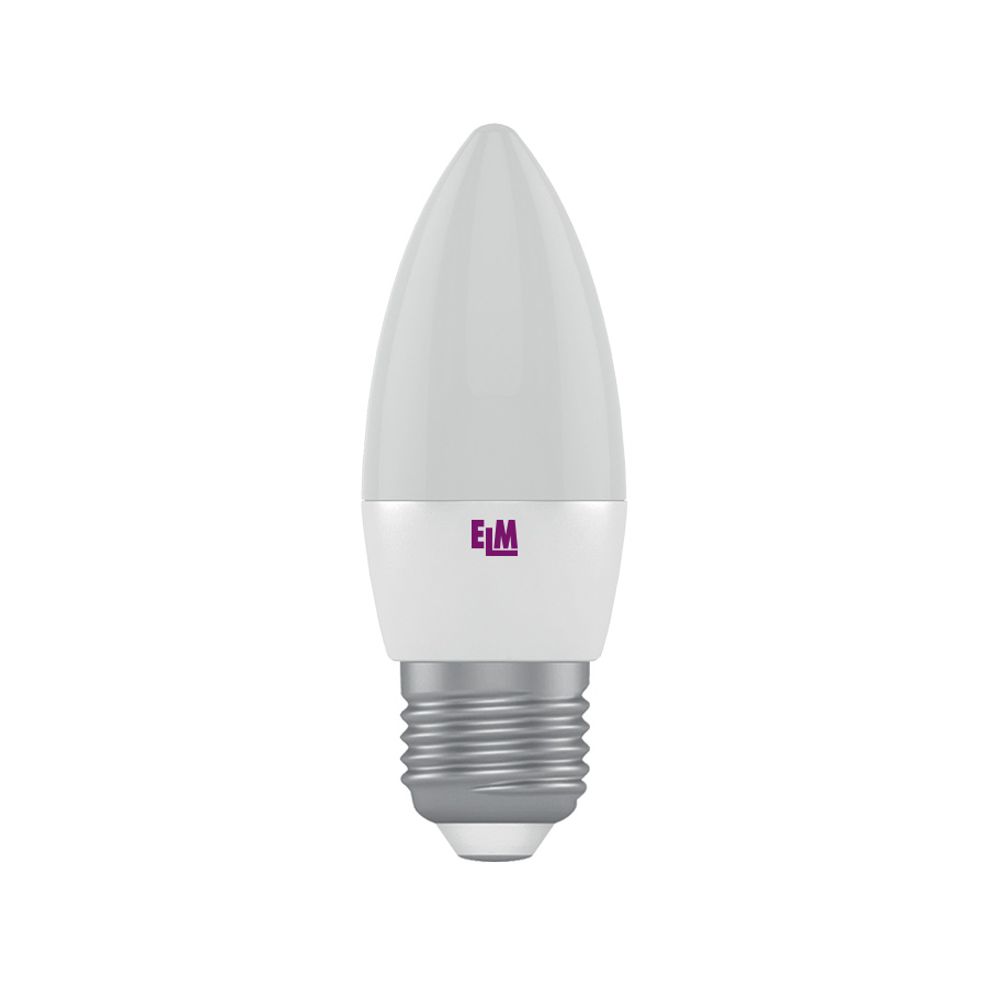Лампа світлодіодна свічка PA10L 7W E27 3000K алюмопласт. корп. 18-0111