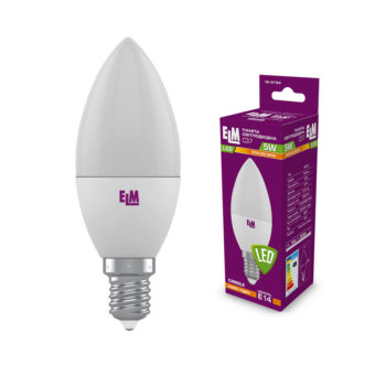 Лампа світлодіодна свічка PA10 5W E14 3000K алюмопластиковий корп. 18-0154