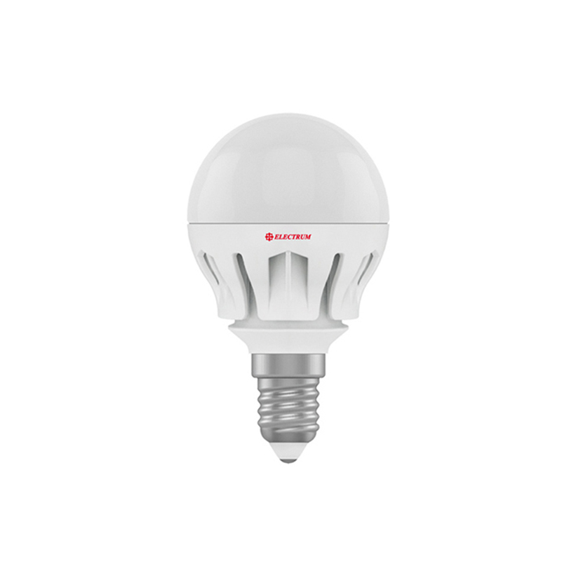 Лампа світлодіодна куля LB-14 6W E14 2700K алюм. корп. A-LB-0305