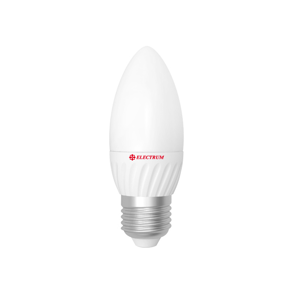 Лампа світлодіодна свічка LC-8 4W E27 2700K керам. корп. A-LC-0188