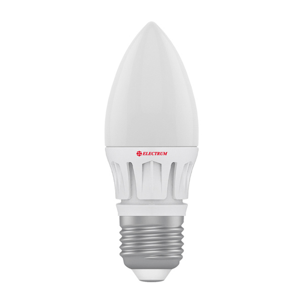 Лампа світлодіодна свічка LC-16 6W E27 4000K алюм. корп. A-LC-0397
