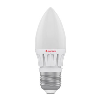 Лампа світлодіодна свічка LC-16 6W E27 4000K алюм. корп. A-LC-0397