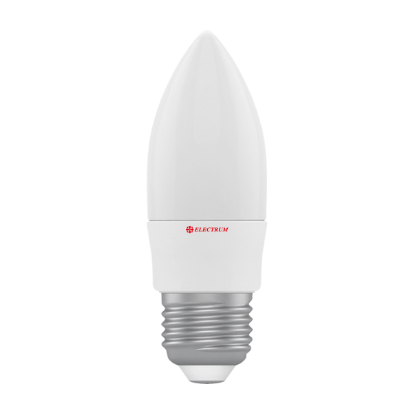 Лампа світлодіодна свічка LC-4 4W E27 4000K алюмопластиковый корп. A-LC-0300
