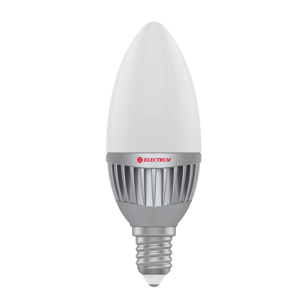 Лампа світлодіодна свічка LC-11 5W E14 4000K алюм. корп. – A-LC-0663