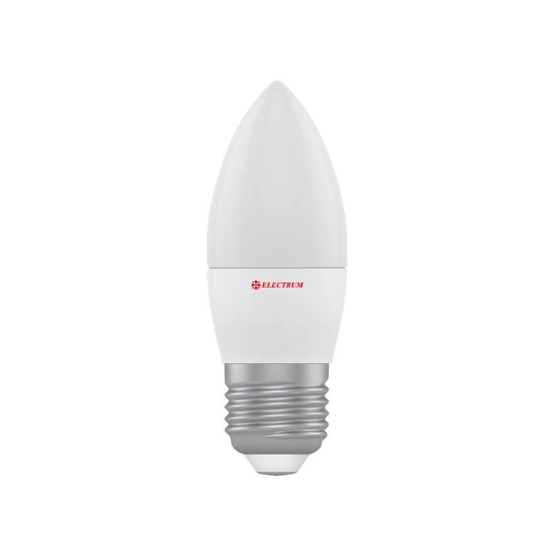 Лампа світлодіодна свічка LC-12 6W E27 3000K алюмопластиковий корп. A-LC-0726