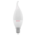 Лампа світлодіодна свічка на вітрі LC-12 6W E14 3000K алюмопласт. корп. A-LC-0956