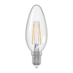 Лампа світлодіодна свічка ретро прозорий скляний корпус LC-32/4F 5W E14 3000K A-LC-1387