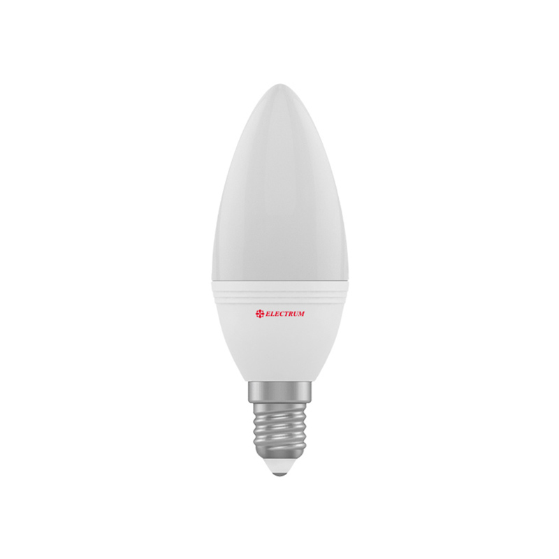 Лампа світлодіодна свічка LC-32 6W E14 3000K алюмопластиковый корп. A-LC-1401
