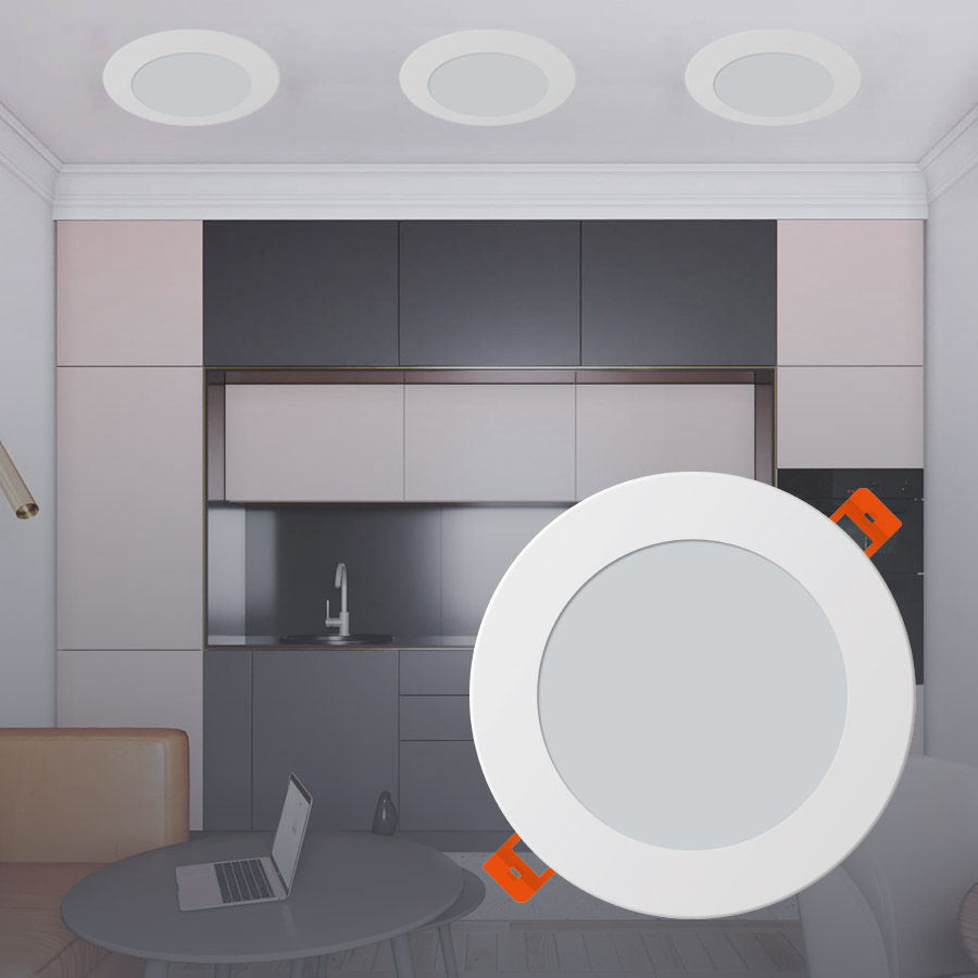 Світильник вбудований світлодіодний Leo-4 4W 2700К кругл. B-LD-0445