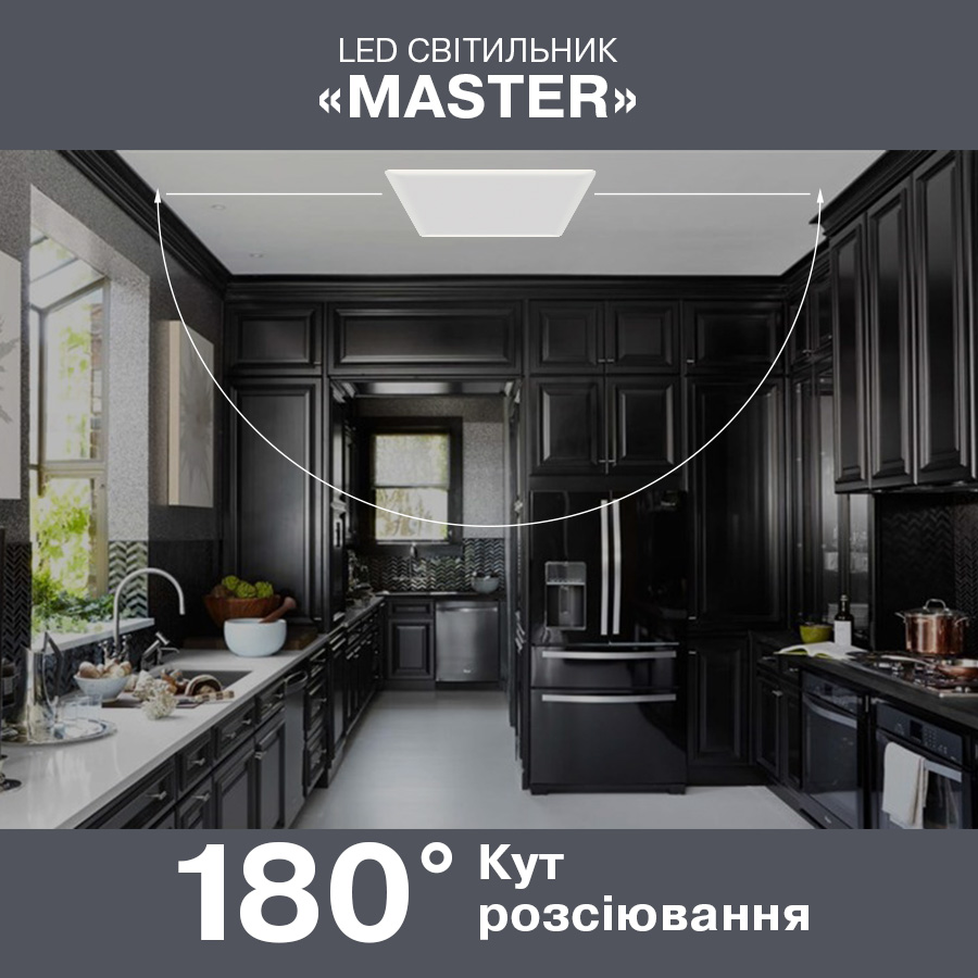 Світильник світлодіодний вбудований Master-9 9W 4000К IP20 білий 26-0095