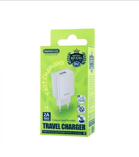 Зарядний пристрій Remax Kiddy Series 2A White (RP-U95)