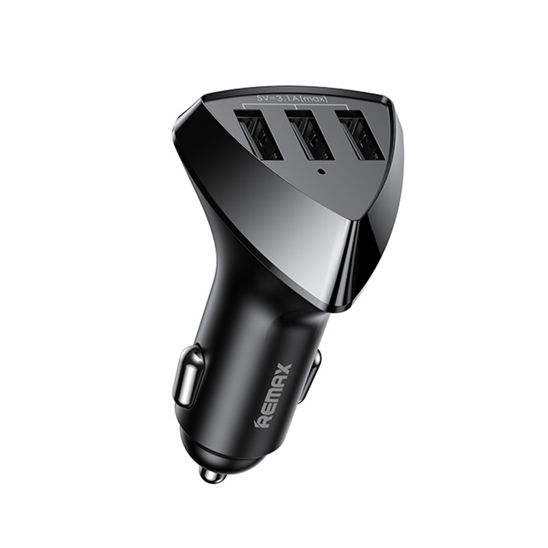 Автомобільний зарядний пристрій Remax Alien III Series 3xUSB 3.1A Black (RCC322)