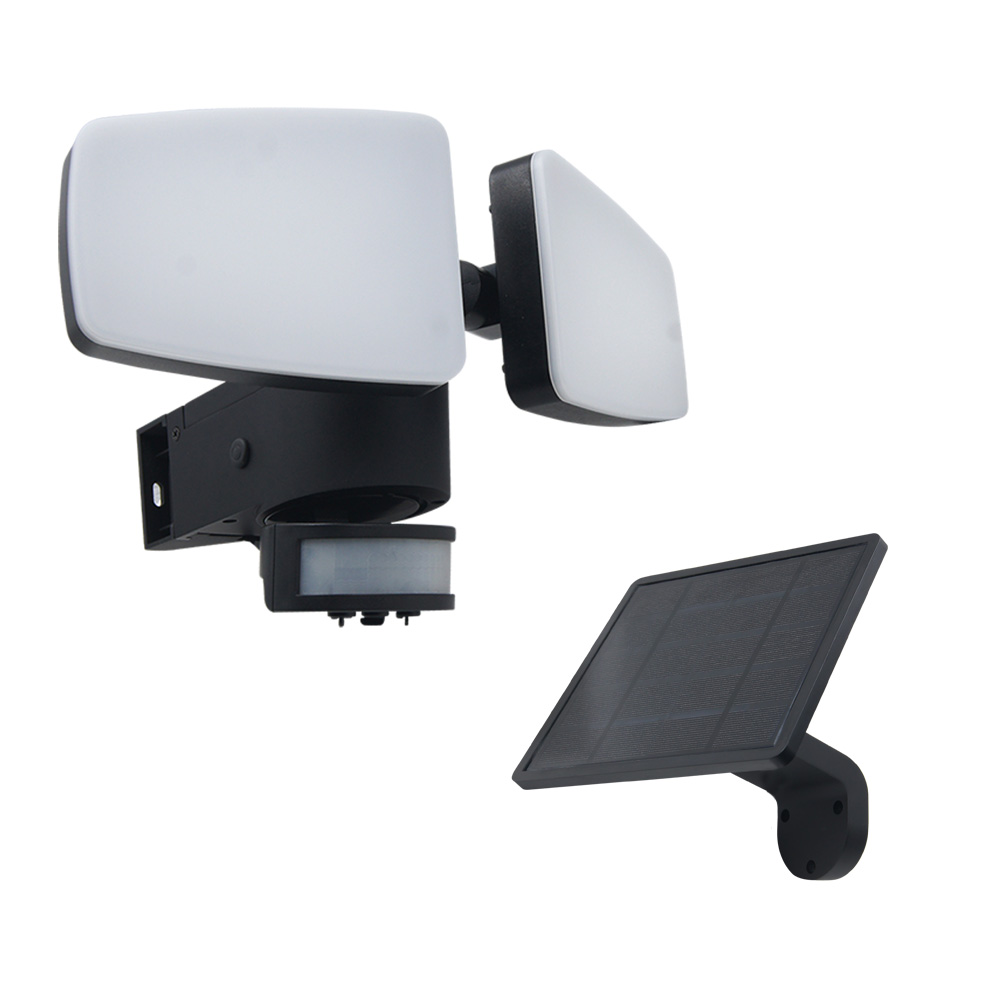 Світлодіодний прожектор ELM Gyde 12 Вт IP54 на сонячній батареї з датчиком руху (26-0128)