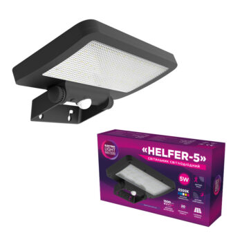 Світлодіодний прожектор ELM Helfer 5W IP54 6500К на сонячній батареї з датчиком руху – 26-0127