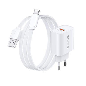 Зарядний пристрій Remax Kiddy Series 18W з кабелем Type-C White (RP-U119)