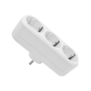 Розгалужувач ELM SO-30E на 3 розетки з заземленням 16A Білий – 41-0021